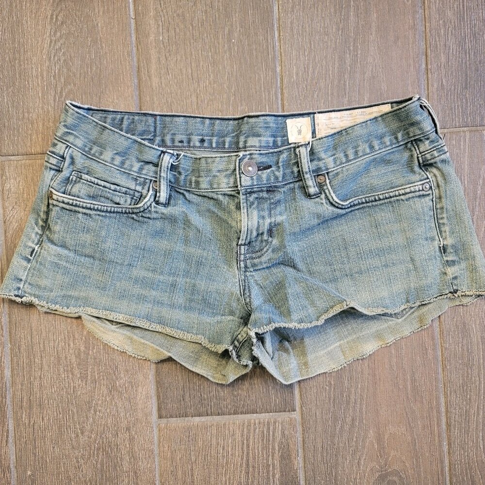 All Saints Low-Rise Denim Shorts
